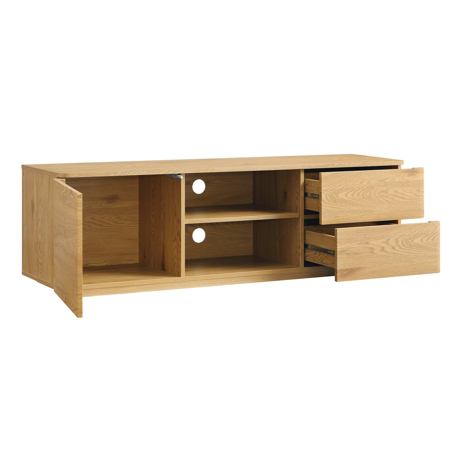 Agnes Curved Edge 150cm Wide TV Unit, Natural 8 Agnes Curved Edge 150cm Wide TV Unit, Natural - Image 8