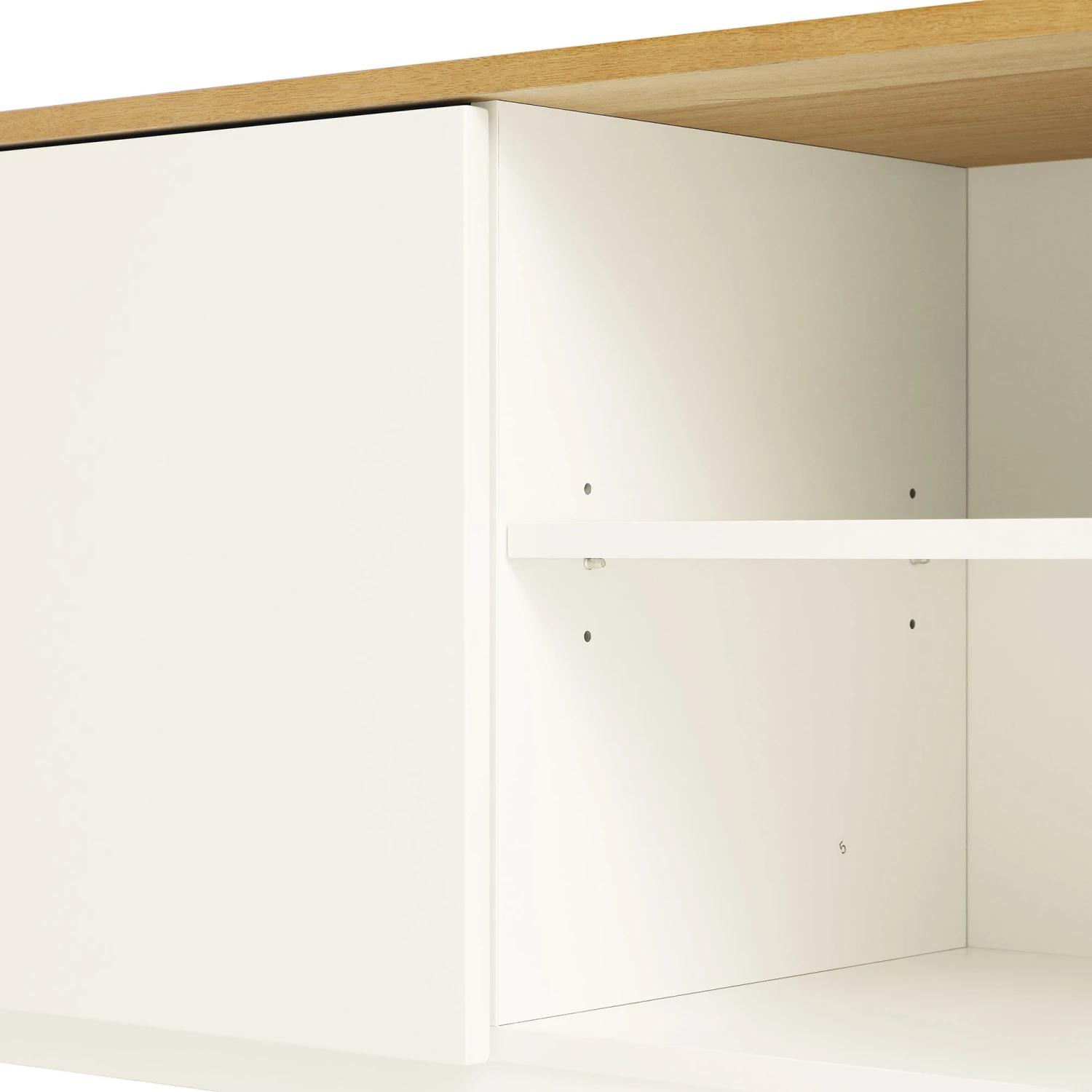 Agnes 150cm White and Oak TV Unit β Curved Edge Minimalist Stand with Push-to-Open Storage 16 Agnes 150cm White and Oak TV Unit β Curved Edge Minimalist Stand with Push-to-Open Storage - Image 16