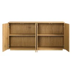 Agnes Curved Edge 150cm Wide Sideboard, Natural 22 Agnes Curved Edge 150cm Wide Sideboard, Natural -Daals Store BSD 119 OAK WB4