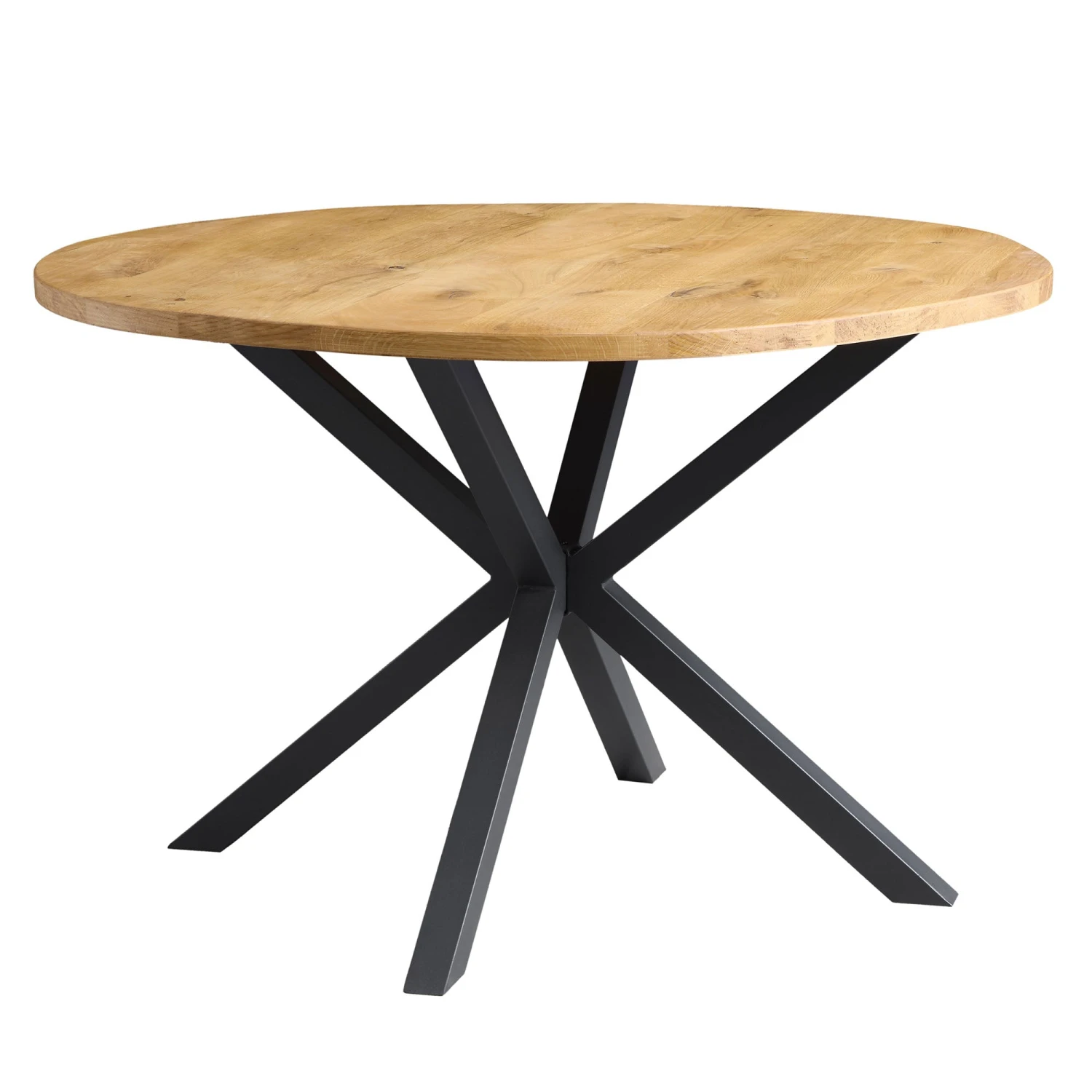 BERN Natural Curved Edge Solid Oak Dining Table 3 BERN Natural Curved Edge Solid Oak Dining Table - Image 3