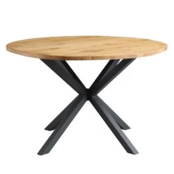 BERN Natural Curved Edge Solid Oak Dining Table 15 BERN Natural Curved Edge Solid Oak Dining Table -Daals Store BSD 120 OAK WB3