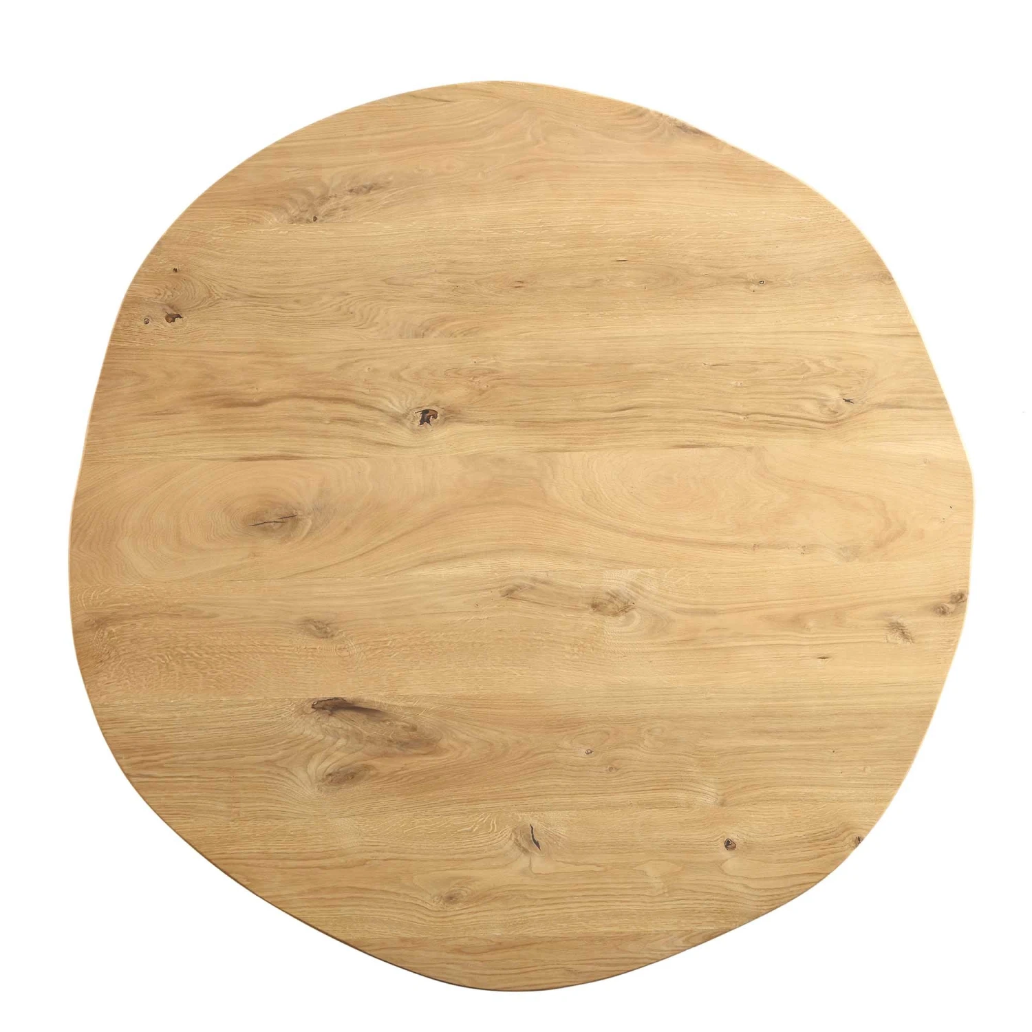 BERN Natural Curved Edge Solid Oak Dining Table 7 BERN Natural Curved Edge Solid Oak Dining Table - Image 7