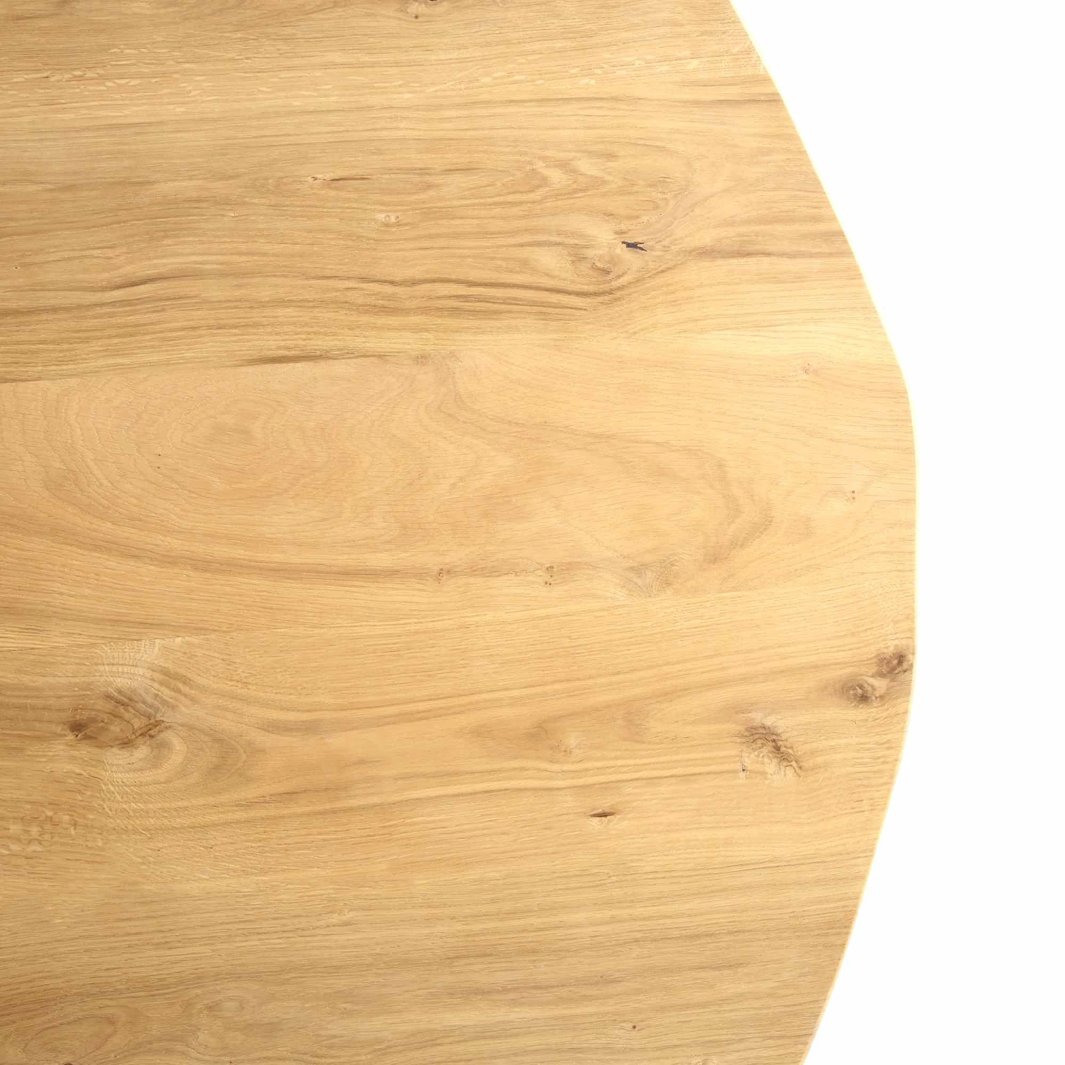 BERN Natural Curved Edge Solid Oak Dining Table 10 BERN Natural Curved Edge Solid Oak Dining Table - Image 10