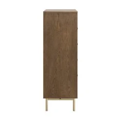 Richmond Ridged Chest Of 5 Drawers, Dark Ash -Daals Store BSD 121 DARKWOOD WB4