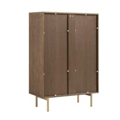 Richmond Ridged Chest Of 5 Drawers, Dark Ash -Daals Store BSD 121 DARKWOOD WB5