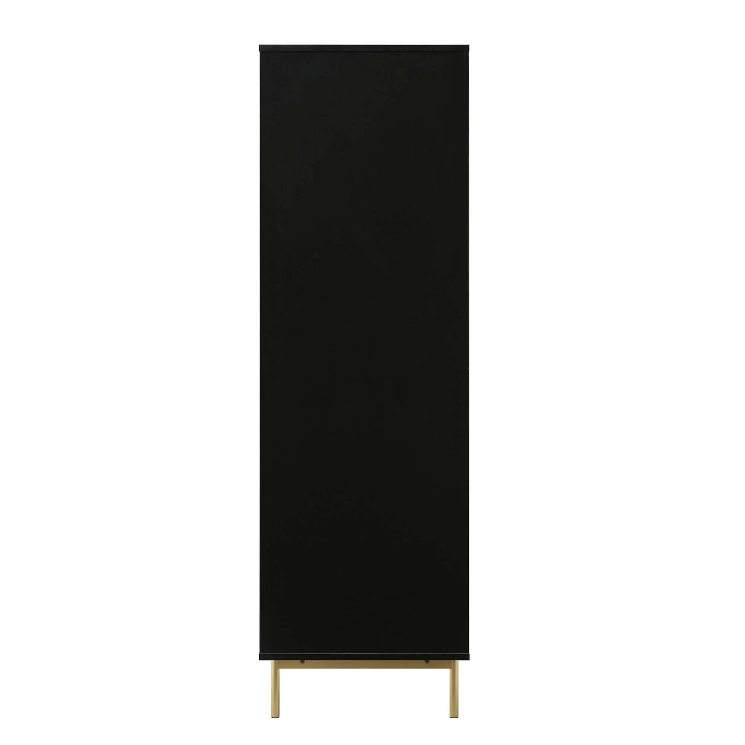 Richmond Ridged Double Wardrobe With Drawer, Matte Black 8 Richmond Ridged Double Wardrobe With Drawer, Matte Black - Image 8