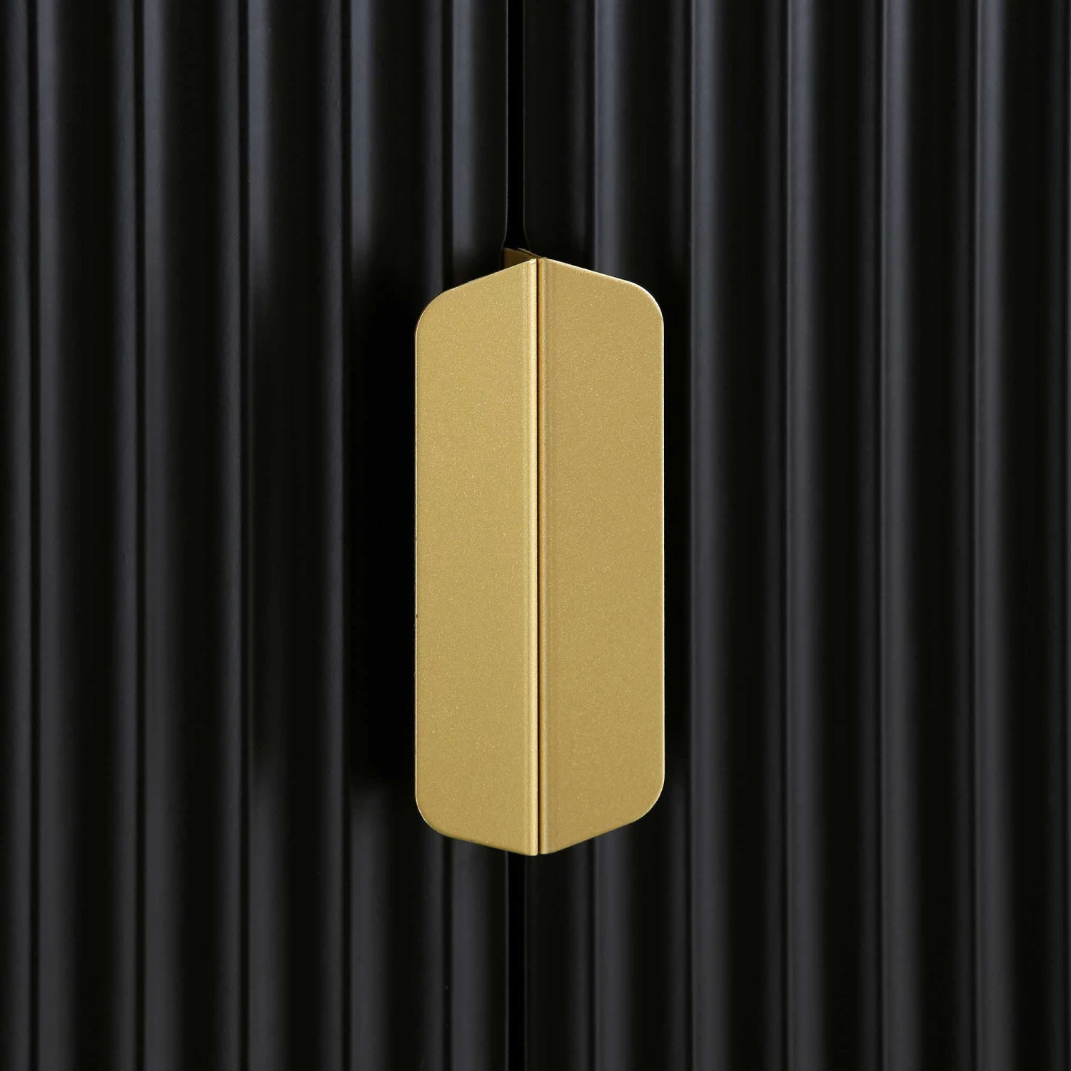 Richmond Ridged Double Wardrobe With Drawer, Matte Black 12 Richmond Ridged Double Wardrobe With Drawer, Matte Black - Image 12