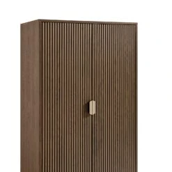 Richmond Ridged Double Wardrobe With Drawer, Dark Ash -Daals Store BSD 122 DARKWOOD detail2