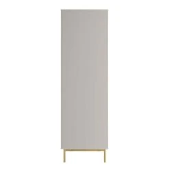 Richmond Ridged Double Wardrobe With Drawer, Matte Taupe -Daals Store BSD 122 TAUPE WB4