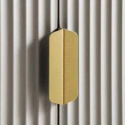 Richmond Ridged Double Wardrobe With Drawer, Matte Taupe -Daals Store BSD 122 TAUPE detail3