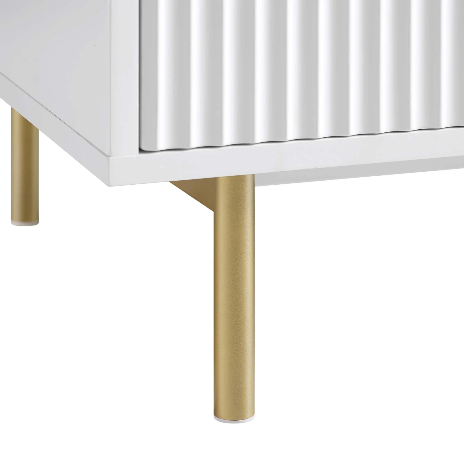 Richmond Ridged Double Wardrobe With Drawer, Matte White 13 Richmond Ridged Double Wardrobe With Drawer, Matte White - Image 13