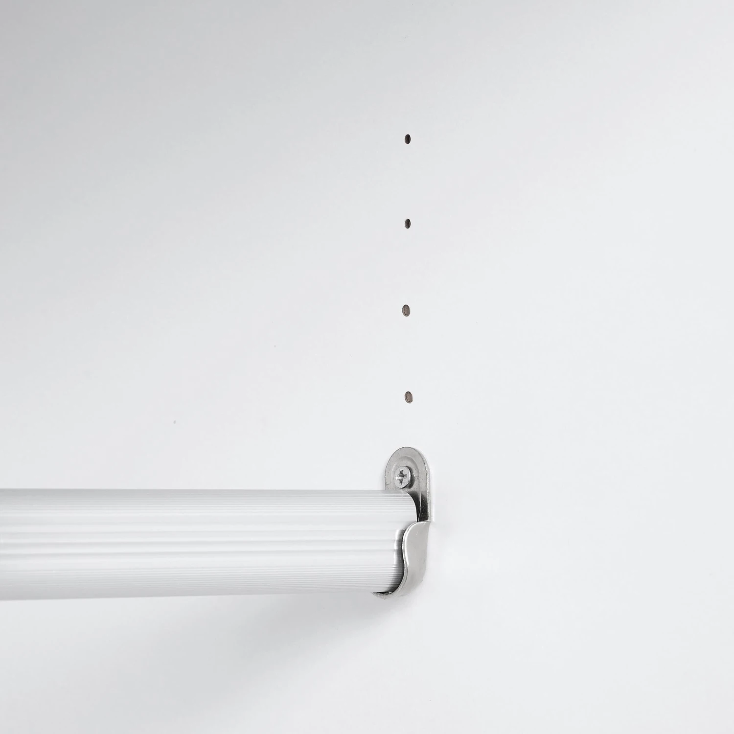 Richmond Ridged Double Wardrobe With Drawer, Matte White 14 Richmond Ridged Double Wardrobe With Drawer, Matte White - Image 14