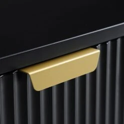 Richmond Ridged Dressing Table, Matte Black 25 Richmond Ridged Dressing Table, Matte Black -Daals Store BSD 123 BLACK detail4