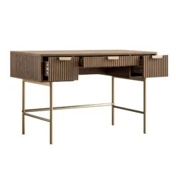 Richmond Ridged Dressing Table, Dark Ash -Daals Store BSD 123 DARKWOOD WB3