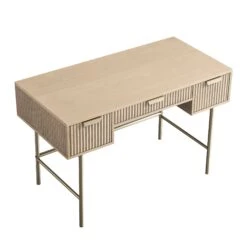 Richmond Ridged Dressing Table, Light Ash -Daals Store BSD 123 LIGHTWOOD WB4