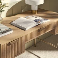 Richmond Ridged Dressing Table, Light Ash -Daals Store BSD 123 LIGHTWOOD scene2