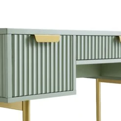 Richmond Ridged Dressing Table, Matte Sage Green 22 Richmond Ridged Dressing Table, Matte Sage Green -Daals Store BSD 123 SAGE detail1