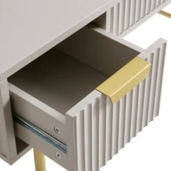 Richmond Ridged Dressing Table, Matte Taupe 25 Richmond Ridged Dressing Table, Matte Taupe -Daals Store BSD 123 TAUPE detail2