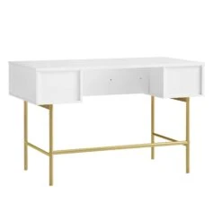 Richmond Ridged Dressing Table, Matte White -Daals Store BSD 123 WHITE WB6