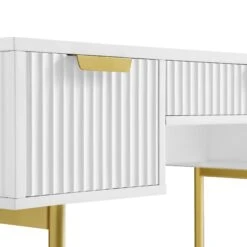 Richmond Ridged Dressing Table, Matte White -Daals Store BSD 123 WHITE detail1