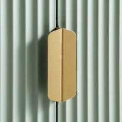 Richmond Ridged Tall Bookcase With Doors, Matte Sage Green 23 Richmond Ridged Tall Bookcase With Doors, Matte Sage Green -Daals Store BSD 124 SAGE detail2