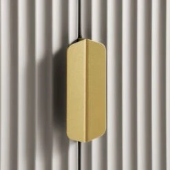 Richmond Ridged Tall Bookcase With Doors, Matte Taupe 24 Richmond Ridged Tall Bookcase With Doors, Matte Taupe -Daals Store BSD 124 TAUPE detail3