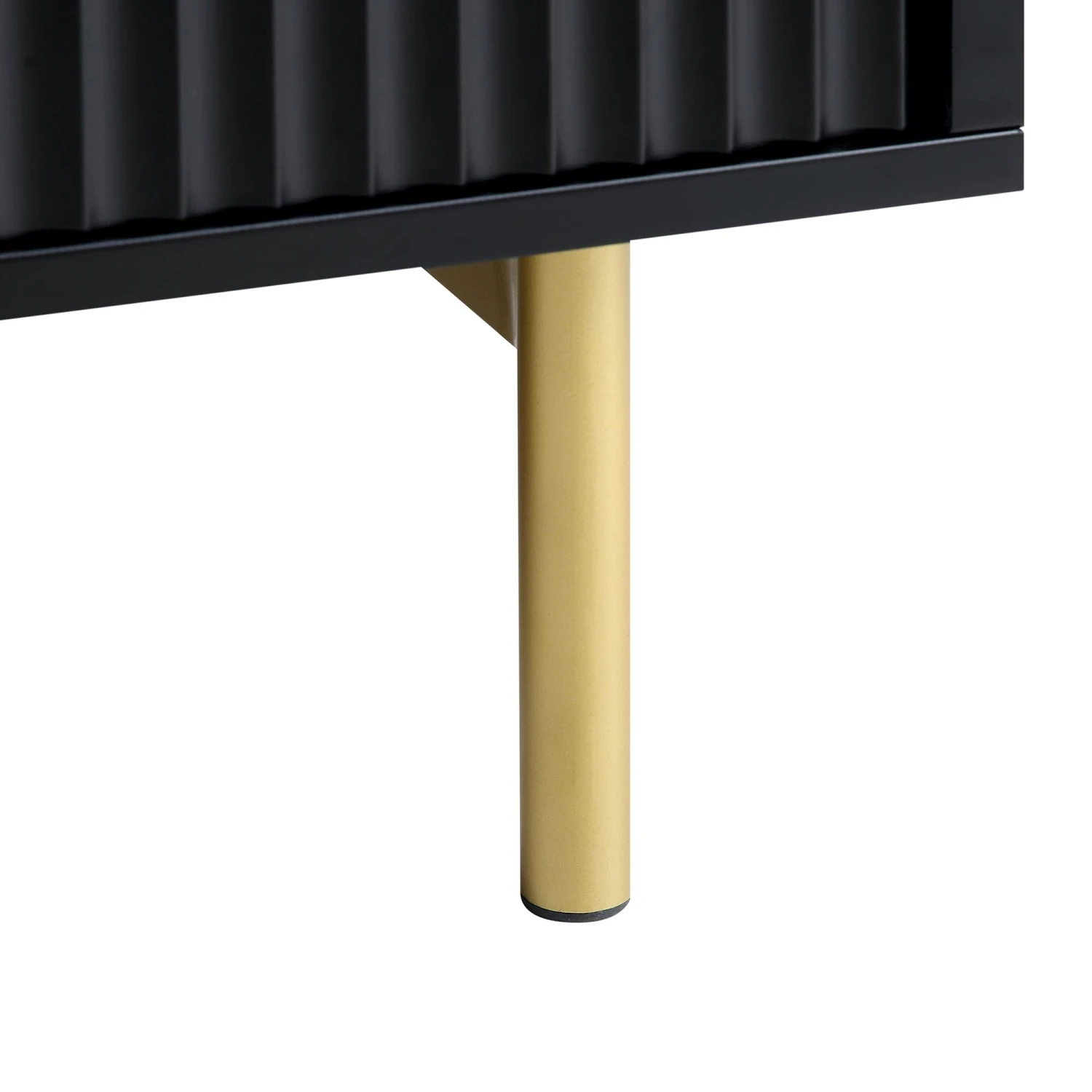 Richmond Ridged Coffee Table With Drawer, Matte Black 15 Richmond Ridged Coffee Table With Drawer, Matte Black - Image 15