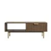 Richmond Ridged Coffee Table With Drawer, Dark Ash -Daals Store BSD 125 DARKWOOD WB1 1