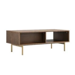 Richmond Ridged Coffee Table With Drawer, Dark Ash 16 Richmond Ridged Coffee Table With Drawer, Dark Ash -Daals Store BSD 125 DARKWOOD WB6 1