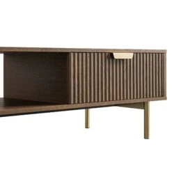 Richmond Ridged Coffee Table With Drawer, Dark Ash 18 Richmond Ridged Coffee Table With Drawer, Dark Ash -Daals Store BSD 125 DARKWOOD detail2 1