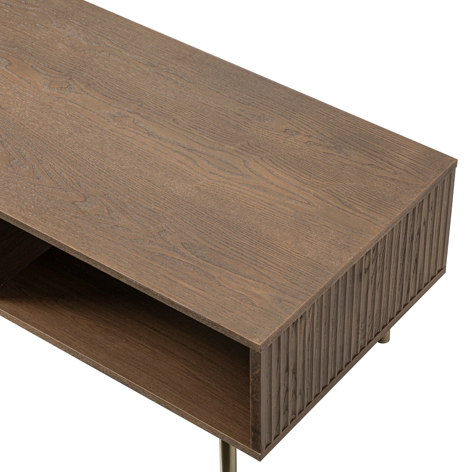 Richmond Ridged Coffee Table With Drawer, Dark Ash 10 Richmond Ridged Coffee Table With Drawer, Dark Ash - Image 10