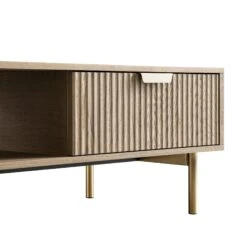 Richmond Ridged Coffee Table With Drawer, Light Ash 19 Richmond Ridged Coffee Table With Drawer, Light Ash -Daals Store BSD 125 LIGHTWOOD detail3