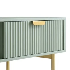 Richmond Ridged Coffee Table With Drawer, Matte Sage Green -Daals Store BSD 125 SAGE detail1