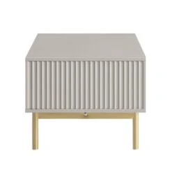 Richmond Ridged Coffee Table With Drawer, Matte Taupe 22 Richmond Ridged Coffee Table With Drawer, Matte Taupe -Daals Store BSD 125 TAUPE WB5 1