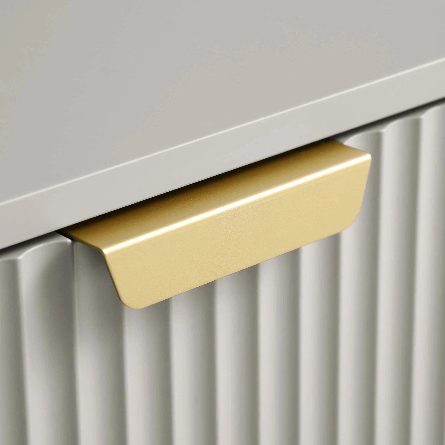 Richmond Ridged Coffee Table With Drawer, Matte Taupe 13 Richmond Ridged Coffee Table With Drawer, Matte Taupe - Image 13