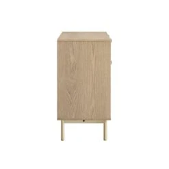 Richmond Ridged 2-Door Cabinet With Drawers, Light Ash 13 Richmond Ridged 2-Door Cabinet With Drawers, Light Ash -Daals Store BSD 126 LIGHTWOOD WB4