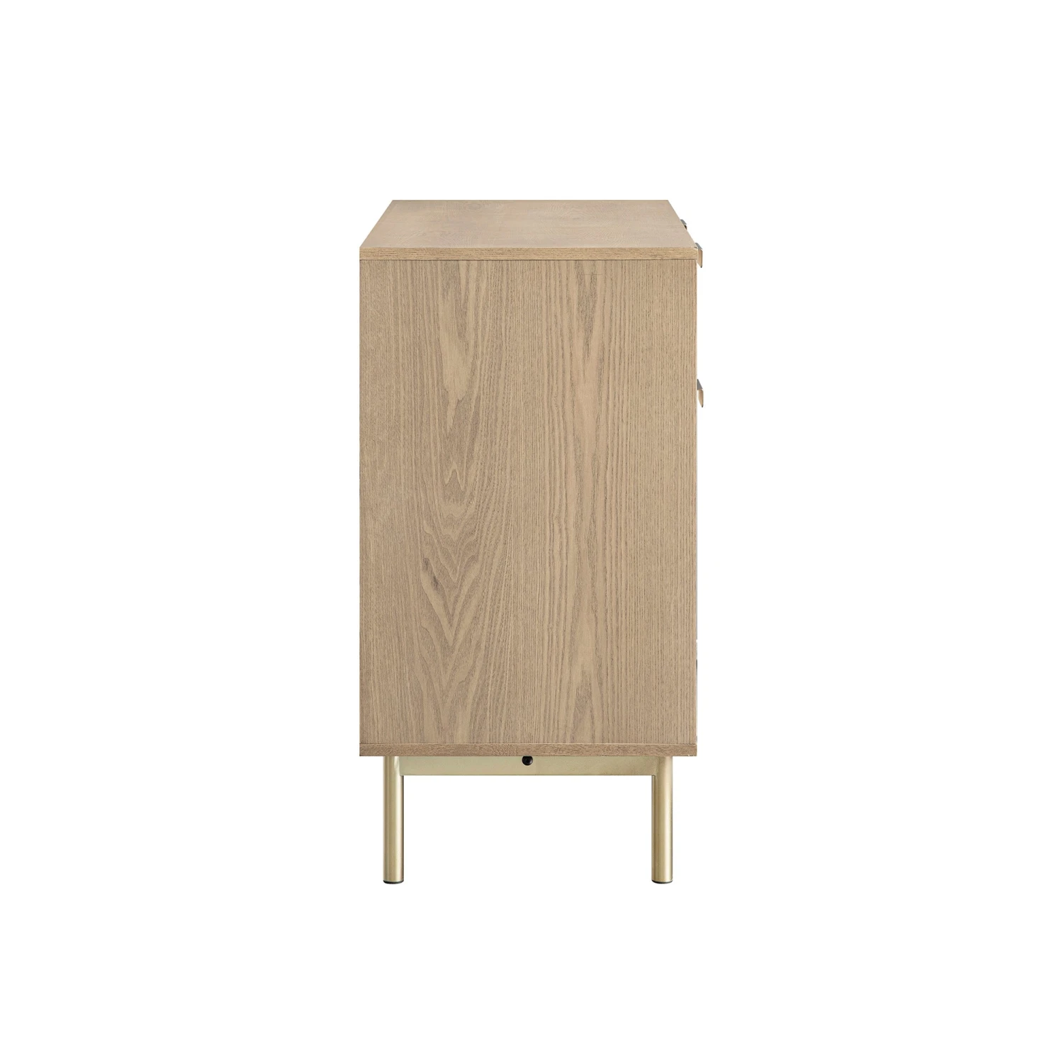 Richmond Ridged 2-Door Cabinet With Drawers, Light Ash 5 Richmond Ridged 2-Door Cabinet With Drawers, Light Ash - Image 5