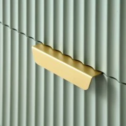 Richmond Ridged 2-Door Cabinet With Drawers, Matte Sage Green -Daals Store BSD 126 SAGE detail3