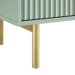 Richmond Ridged 2-Door Cabinet With Drawers, Matte Sage Green -Daals Store BSD 126 SAGE detail4