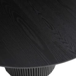Maru Round Oak Pedestal Dining Table, Black 18 Maru Round Oak Pedestal Dining Table, Black -Daals Store BSD 134 BLACK detail3