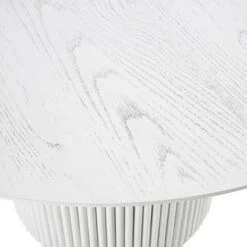 Maru Round Oak Pedestal Dining Table, Washed White 16 Maru Round Oak Pedestal Dining Table, Washed White -Daals Store BSD 134 WHITE detail3