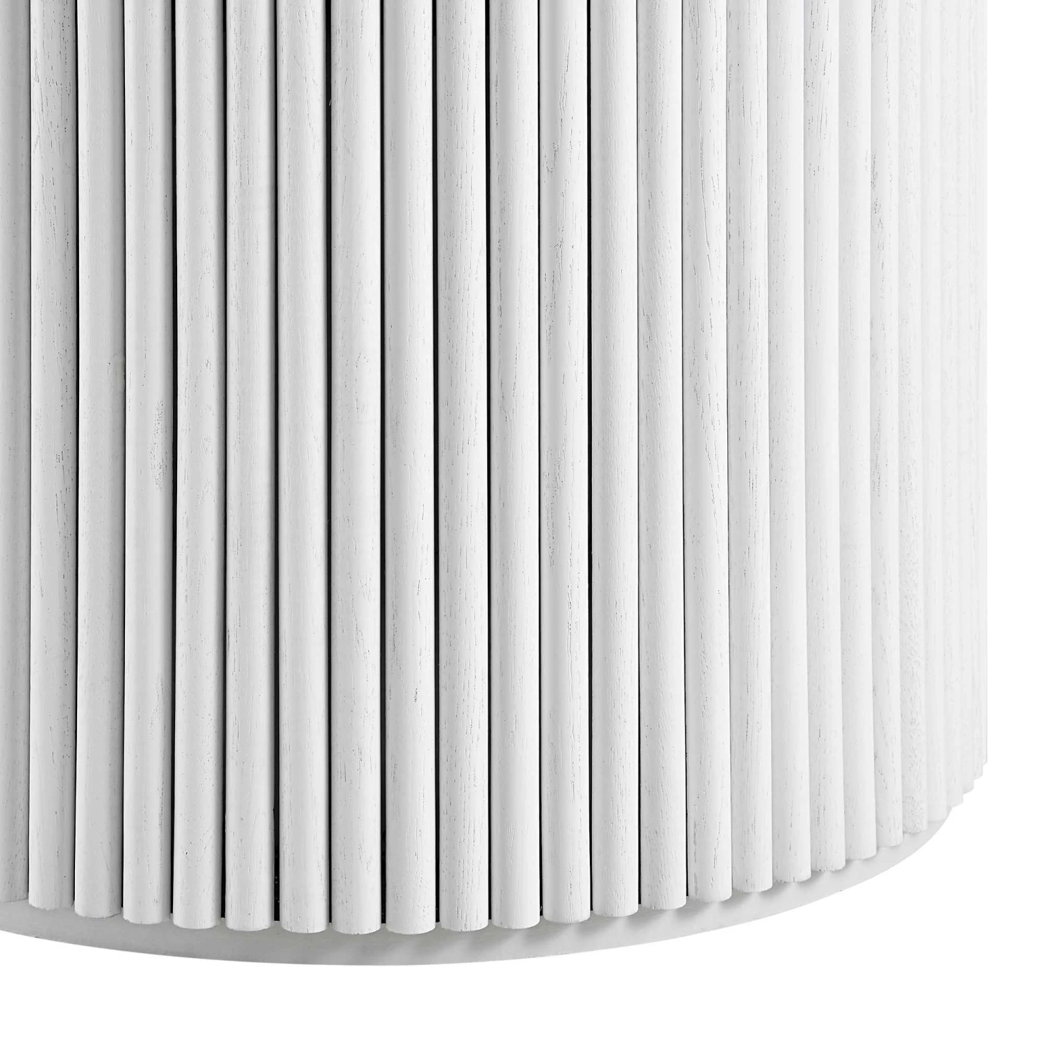 Maru Round Oak Pedestal Dining Table, Washed White 9 Maru Round Oak Pedestal Dining Table, Washed White - Image 9