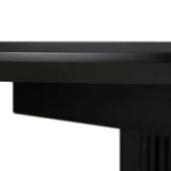 Maru Round to Oval 4-6 Seater Extending Dining Table - Black Solid Oak with Fluted Pedestal Base -Daals Store BSD 135 BLACK detail3