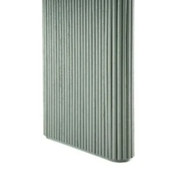 Maru Oval 6-8 Seater Extending Oak Pedestal Dining Table - Sage Green Japandi Fluted Base -Daals Store BSD 136 SAGE detail3