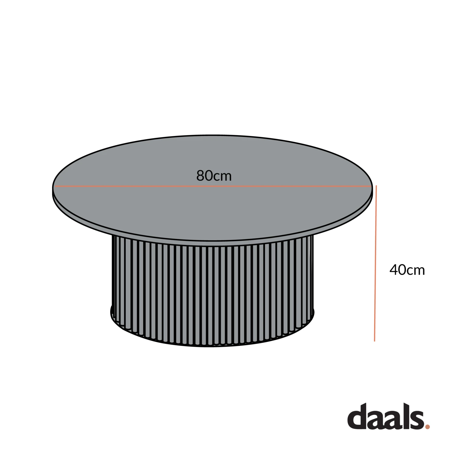 Maru Round Oak Pedestal Coffee Table, Oak 5 Maru Round Oak Pedestal Coffee Table, Oak - Image 5