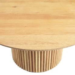 Maru Round Oak Pedestal Coffee Table, Oak 13 Maru Round Oak Pedestal Coffee Table, Oak -Daals Store BSD 138 OAK detail1