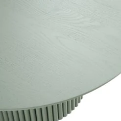 Maru Round Oak Pedestal Coffee Table, Sage Green -Daals Store BSD 138 SAGE detail1