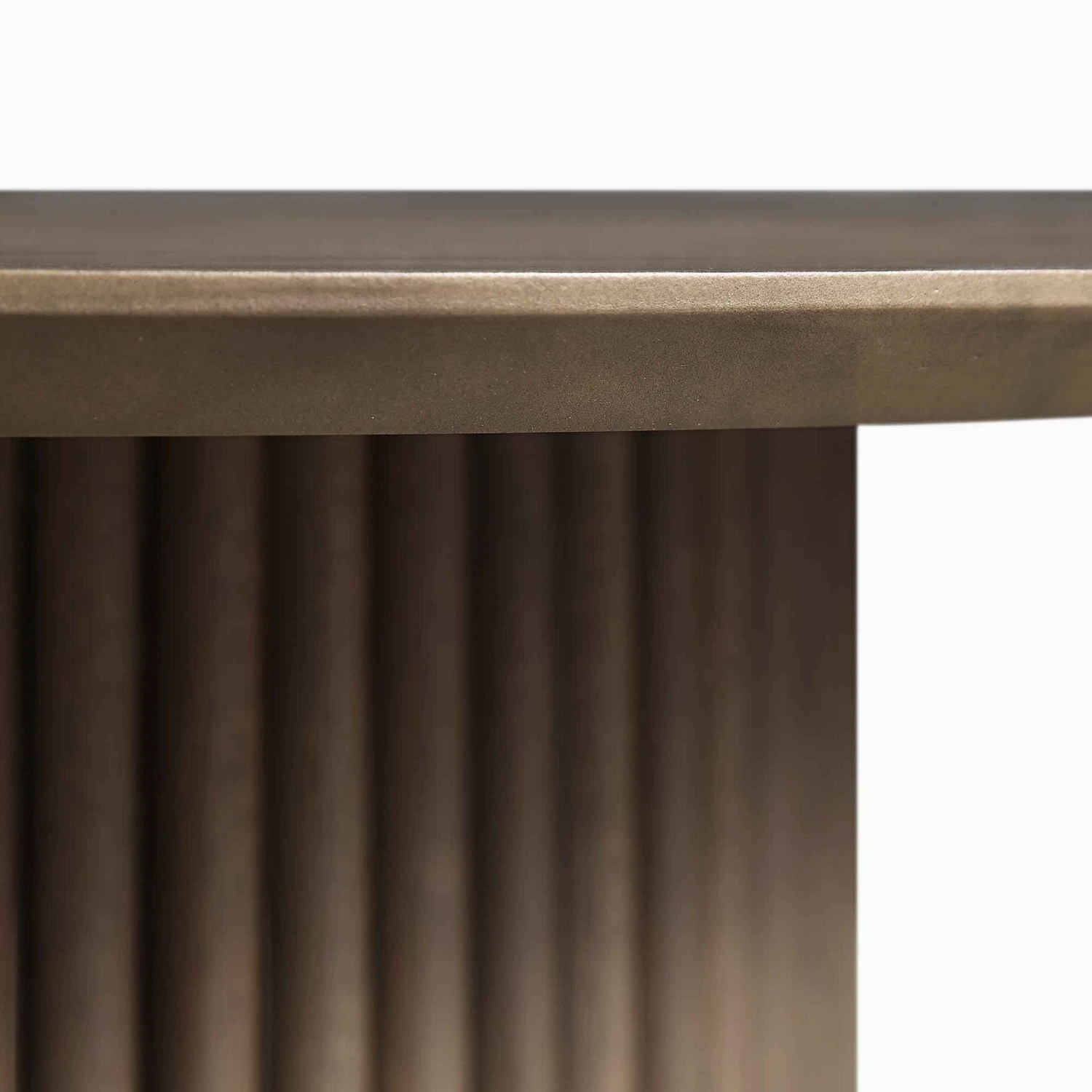 Maru Round Oak Pedestal Coffee Table, Silver Oak 10 Maru Round Oak Pedestal Coffee Table, Silver Oak - Image 10