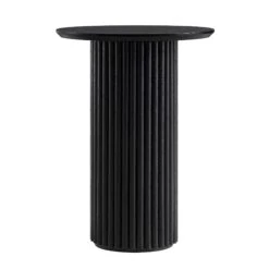 Maru Oak Round Side Table, Black 12 Maru Oak Round Side Table, Black -Daals Store BSD 139 BLACK WB1
