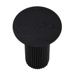 Maru Oak Round Side Table, Black 13 Maru Oak Round Side Table, Black -Daals Store BSD 139 BLACK WB2